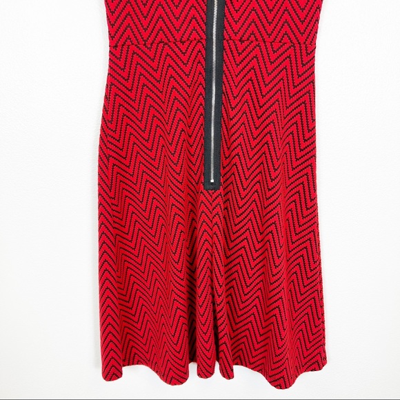 HAANI Sleeveless Knit Dress Red & Black Size Small - Picture 7 of 8